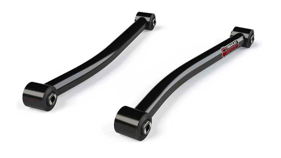 1253000 – TERAFLEX Control Arm, Tubular Non Adjustable Black Steel With Rubber Bushings Set Of 2